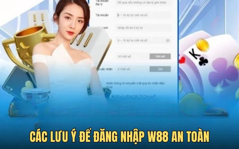 Lưu ý đăng nhập w88 an toàn